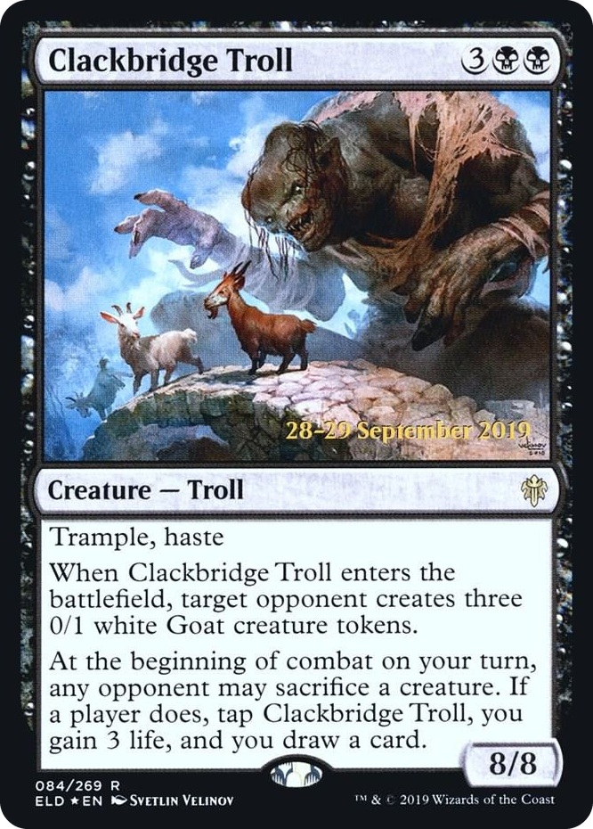 0084 Clackbridge Troll R Prerelease Cards