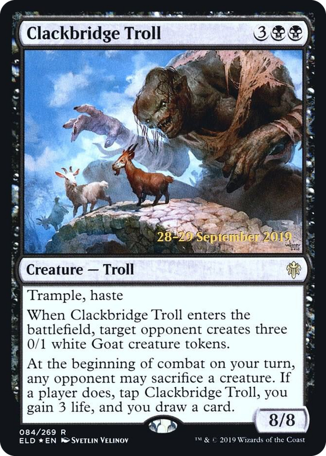 0084 Clackbridge Troll R Prerelease Cards