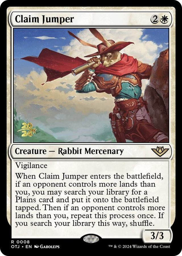 0008 Claim Jumper R Prerelease Cards