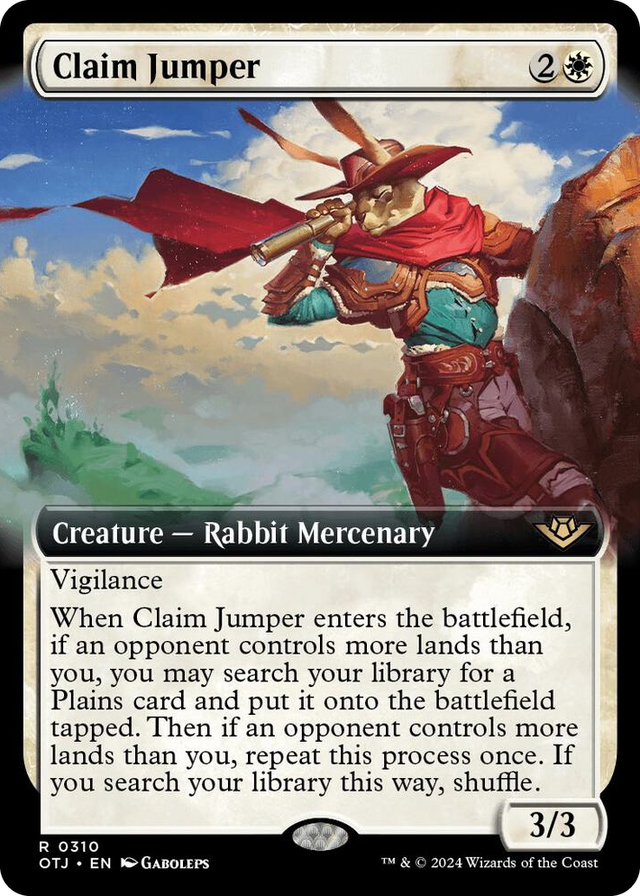 0310 Claim Jumper (Extended Art) R Outlaws of Thunder Junction