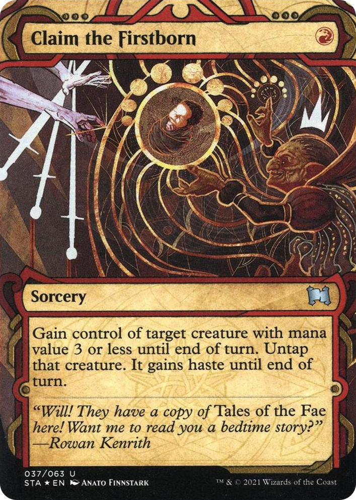 0037 Claim the Firstborn (Foil Etched) U Strixhaven: Mystical Archive