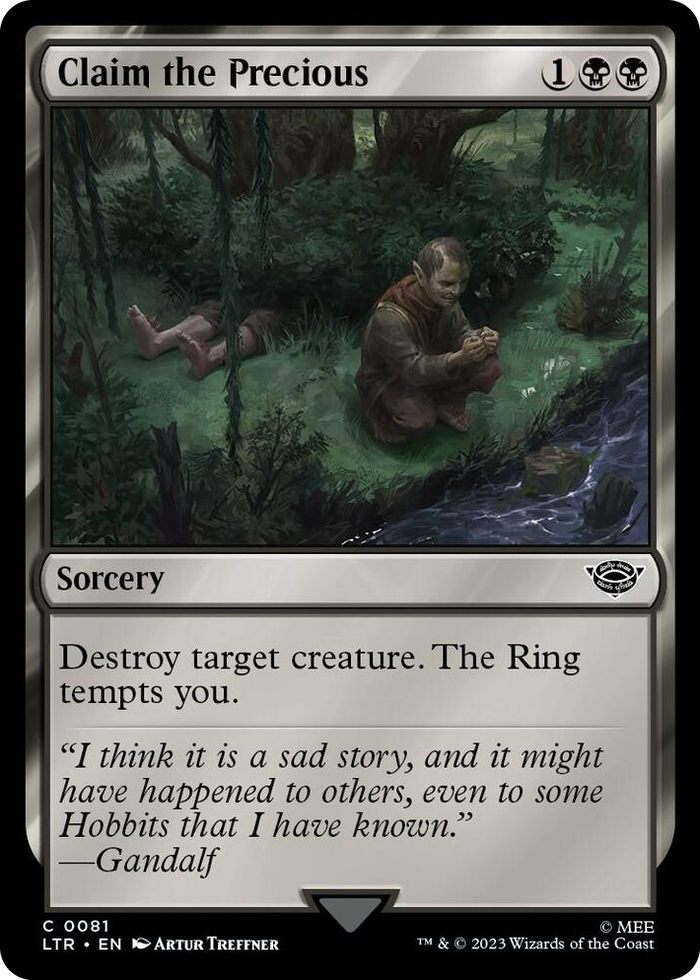 Claim the Precious #81 C - Universes Beyond: The Lord of the Rings: Tales of Middle-earth Pokemon card