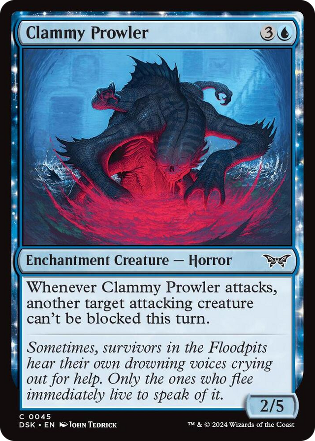 0045 Clammy Prowler C Duskmourn: House of Horror