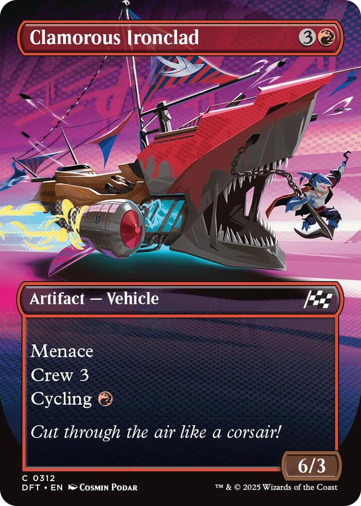 0312 Clamorous Ironclad (Borderless) C Aetherdrift
