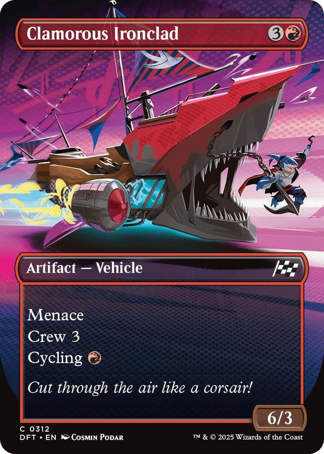 0312 Clamorous Ironclad (Borderless) C Aetherdrift