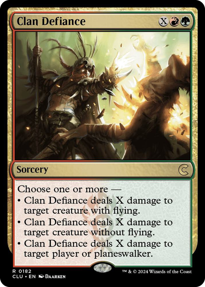 0182 Clan Defiance R Ravnica: Clue Edition