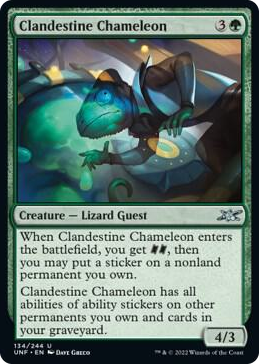 0134 Clandestine Chameleon U Unfinity