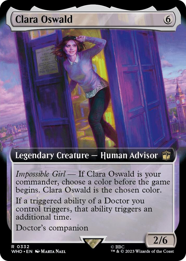 0332 Clara Oswald (Extended Art) R Universes Beyond: Doctor Who