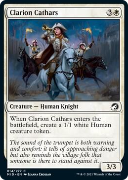 0014 Clarion Cathars C Innistrad: Midnight Hunt