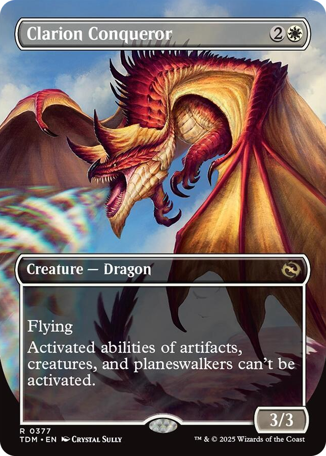 0377 Clarion Conqueror (Borderless) R Dragonstorm