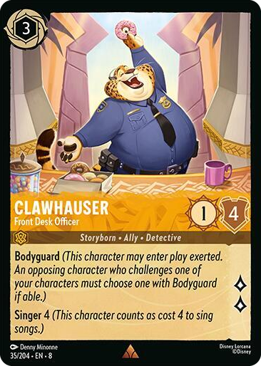 0035 Clawhauser - Front Desk Officer Rare Reign of Jafar
