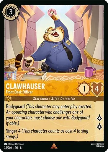 0035 Clawhauser - Front Desk Officer Rare Reign of Jafar