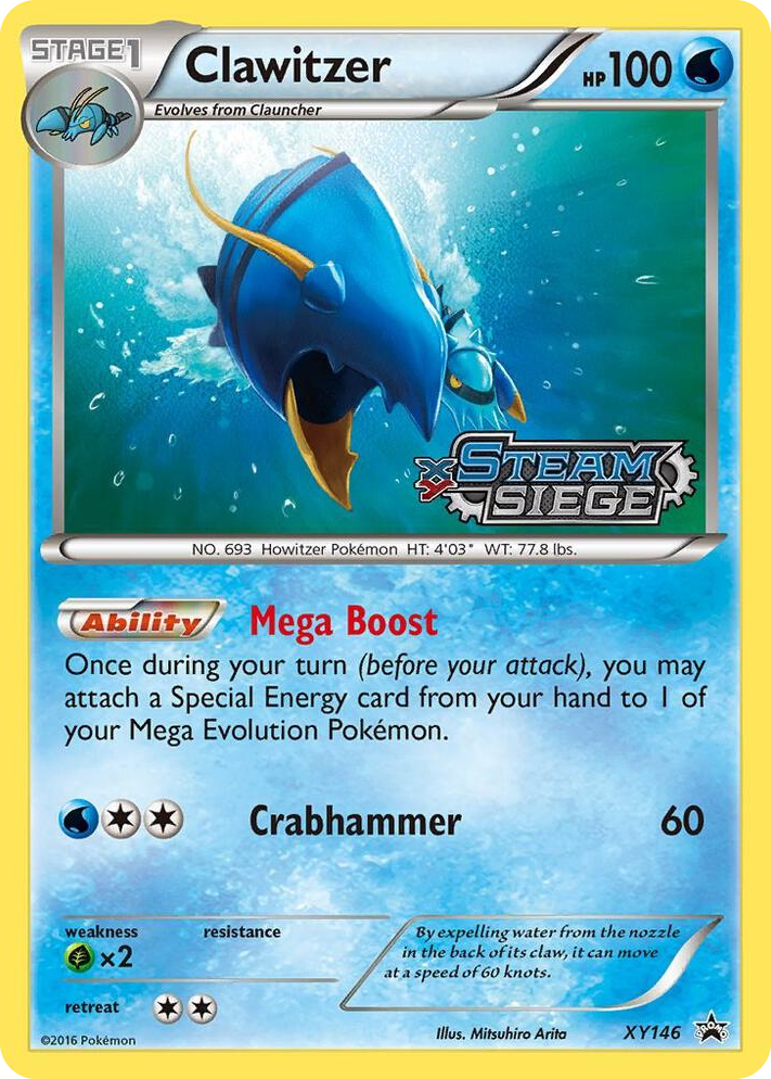 XY146 Clawitzer (XY Steam Siege Prerelease) Promo XY Promos