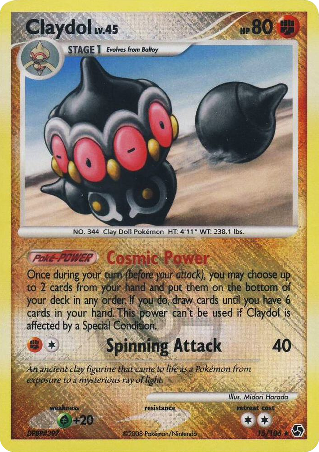0015 Claydol - 15/106 (League Promo) Promo League & Championship Cards