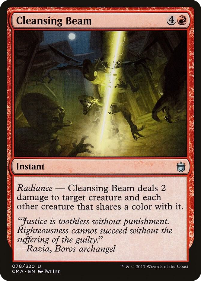 Cleansing Beam #78 U - Commander Anthology Pokemon card
