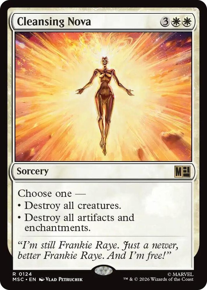 0124 Cleansing Nova R Commander: Marvel Super Heroes