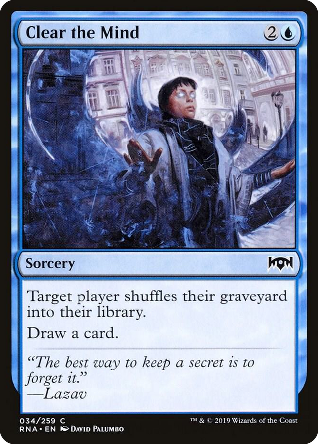 0034 Clear the Mind C Ravnica Allegiance
