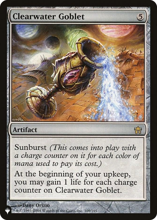 Clearwater Goblet #109 R - The List Reprints Pokemon card