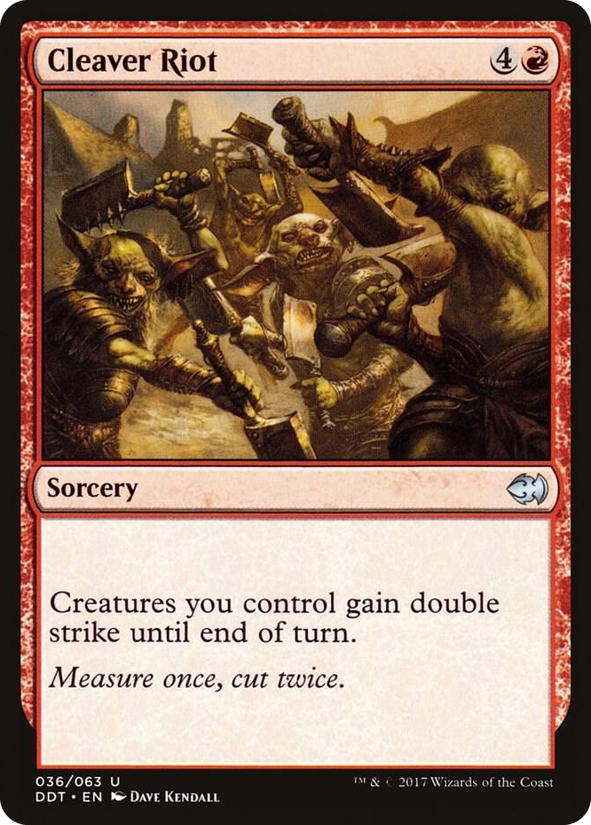 0036 Cleaver Riot U Duel Decks: Merfolk vs. Goblins