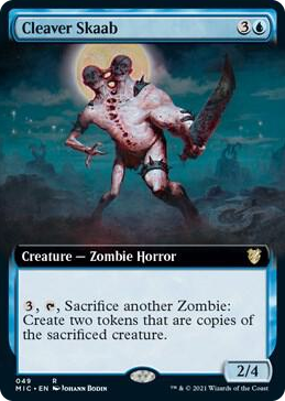 0049 Cleaver Skaab (Extended Art) R Commander: Innistrad: Midnight Hunt