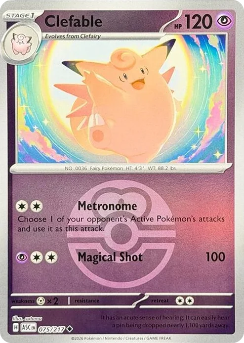 0075 Clefable (Love Ball) Uncommon Ascended Heroes