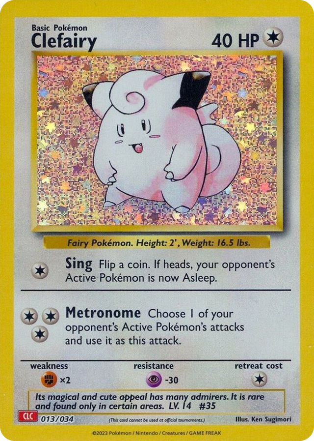 0013 Clefairy Classic Collection Trading Card Game Classic