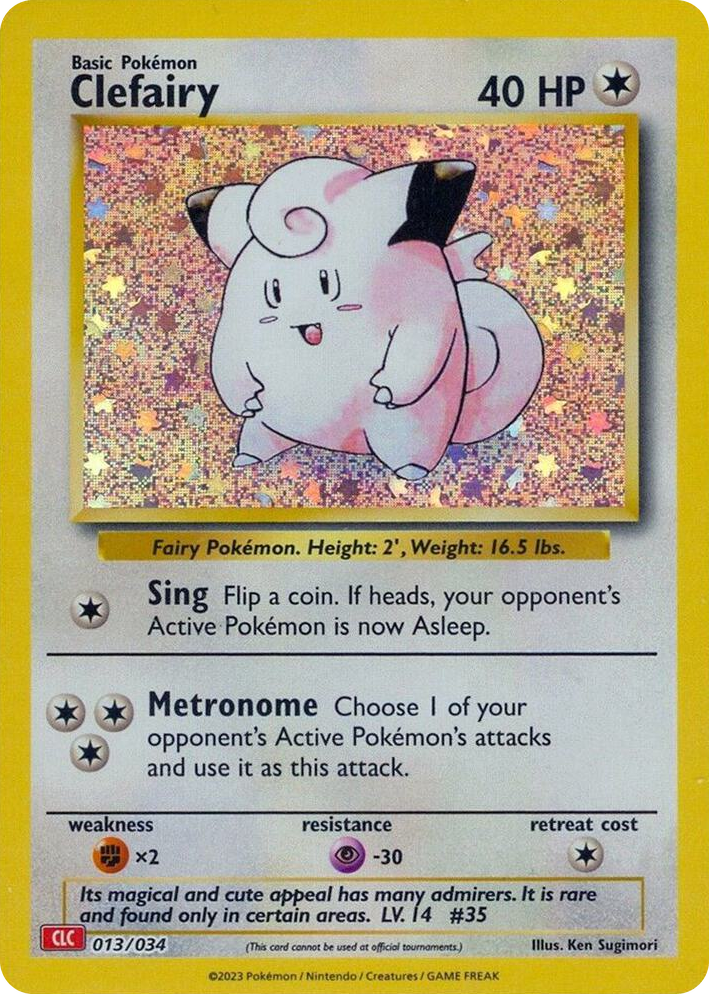 0013 Clefairy Classic Collection Trading Card Game Classic