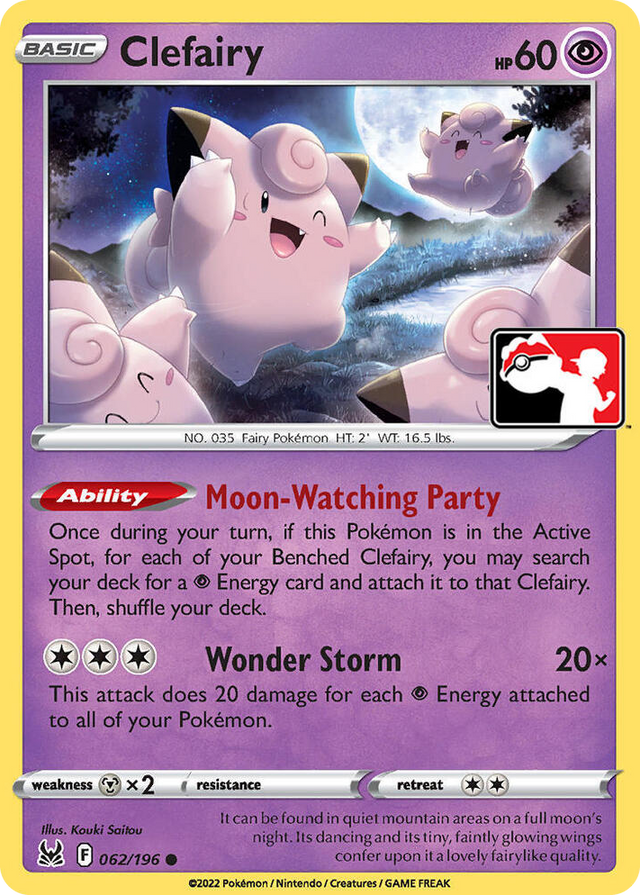 0062 Clefairy Common Prize Pack Series Cards