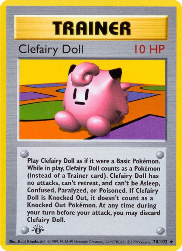 0070 Clefairy Doll Rare Base Set (Shadowless)