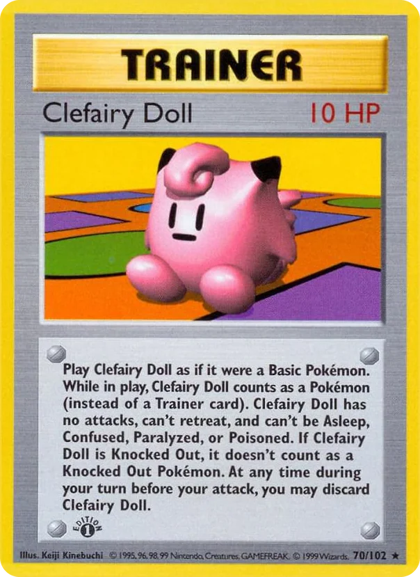 0070 Clefairy Doll Rare Base Set (Shadowless)