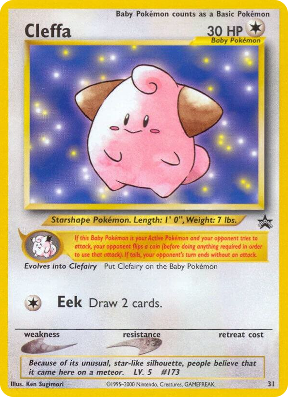 0031 Cleffa Promo WoTC Promo