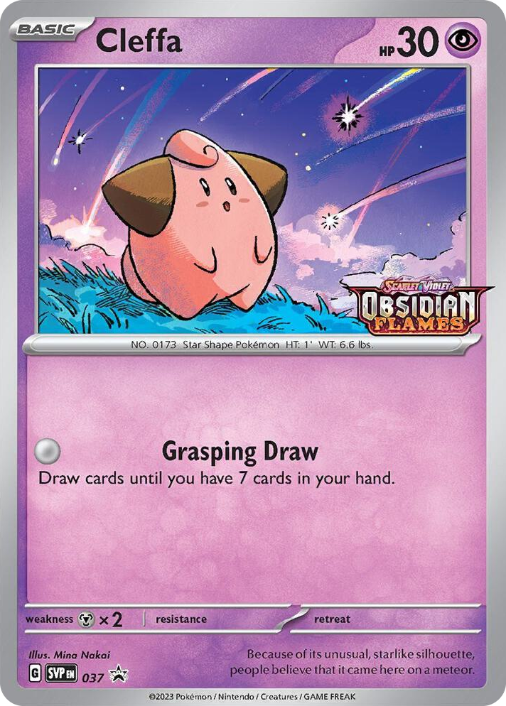 0037 Cleffa - 037 (Prerelease) Promo Scarlet & Violet Promo Cards
