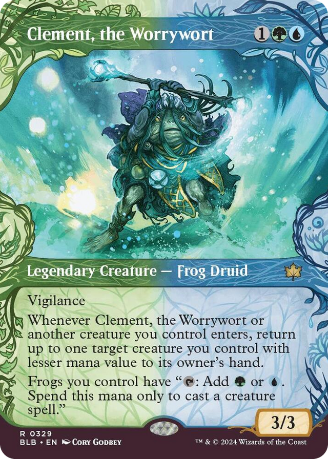 0329 Clement, the Worrywort (Showcase) R Bloomburrow