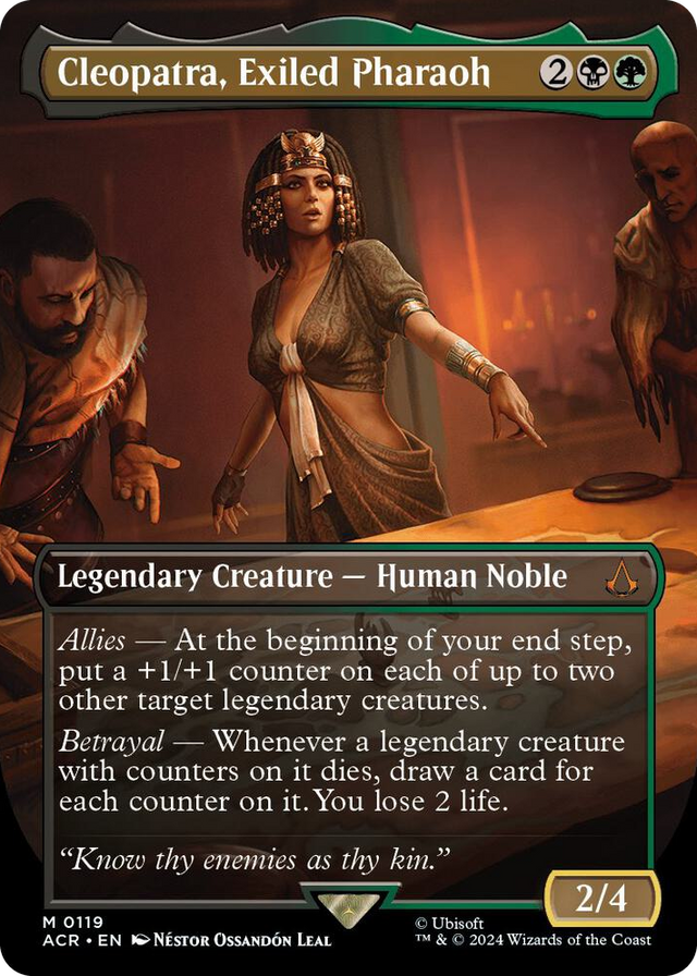 0119 Cleopatra, Exiled Pharaoh (Borderless) M Universes Beyond: Assassin's Creed