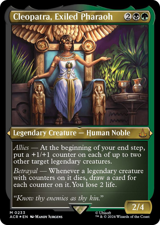 0233 Cleopatra, Exiled Pharaoh (Foil Etched) M Universes Beyond: Assassin's Creed
