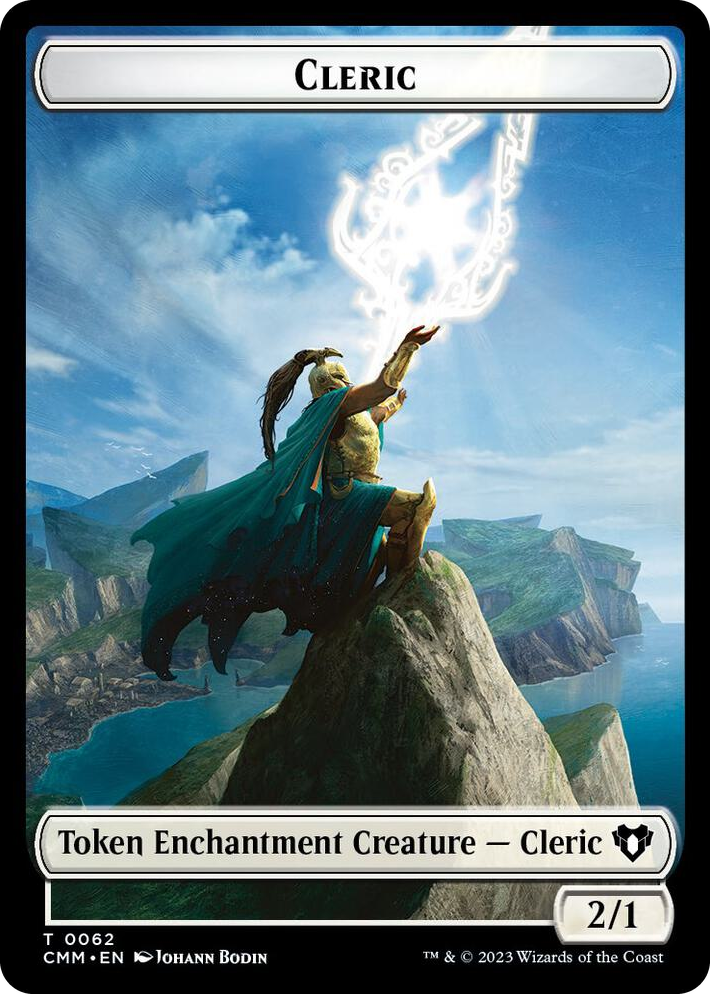 0062 Cleric // Cat Beast Double-Sided Token T Commander Masters