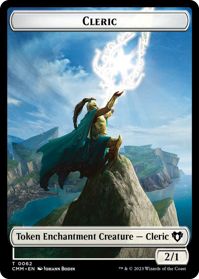0062 Cleric // Cat Beast Double-Sided Token T Commander Masters