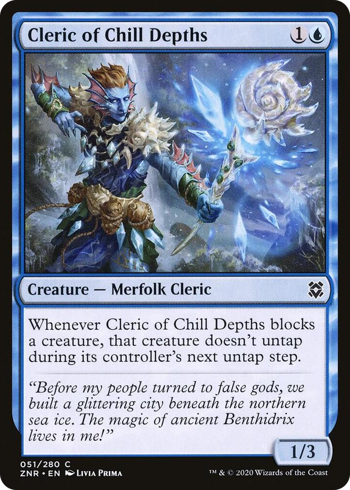 0051 Cleric of Chill Depths C Zendikar Rising