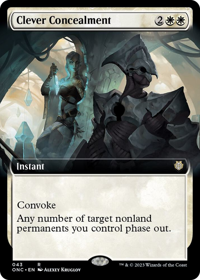 0043 Clever Concealment (Extended Art) R Commander: Phyrexia: All Will Be One