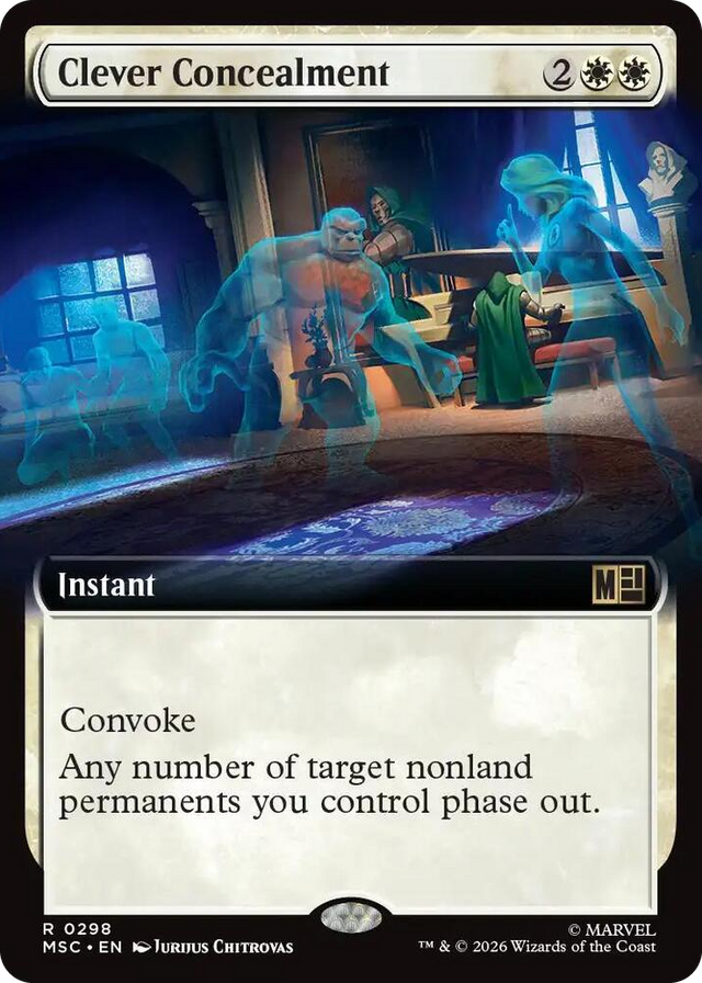 0298 Clever Concealment (Extended Art) R Commander: Marvel Super Heroes