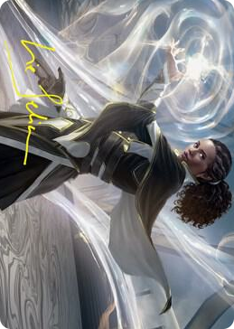 0002 Clever Lumimancer Art Card (Gold-Stamped Signature) S Art Series: Strixhaven