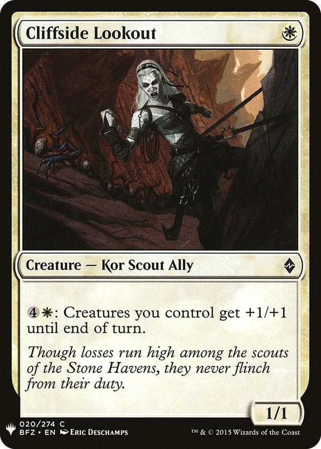 0020 Cliffside Lookout C The List Reprints
