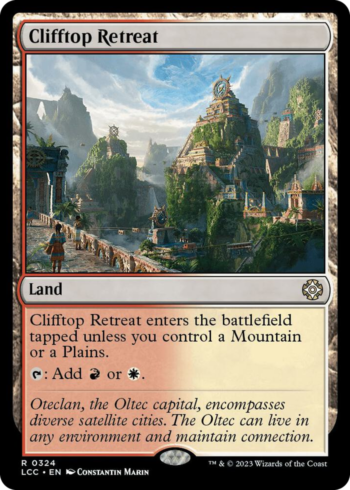 Clifftop Retreat #324 R - Commander: The Lost Caverns of Ixalan Pokemon card