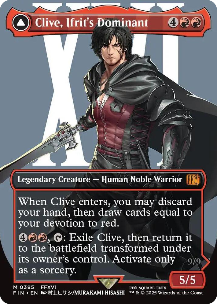 0385 Clive, Ifrit's Dominant (0385) (Borderless) M FINAL FANTASY