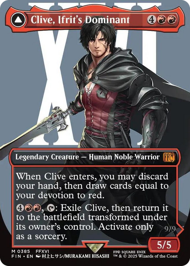 0385 Clive, Ifrit's Dominant (0385) (Borderless) M FINAL FANTASY