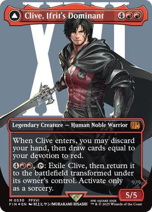 0530 Clive, Ifrit's Dominant (Borderless) (Surge Foil) (0530) M FINAL FANTASY