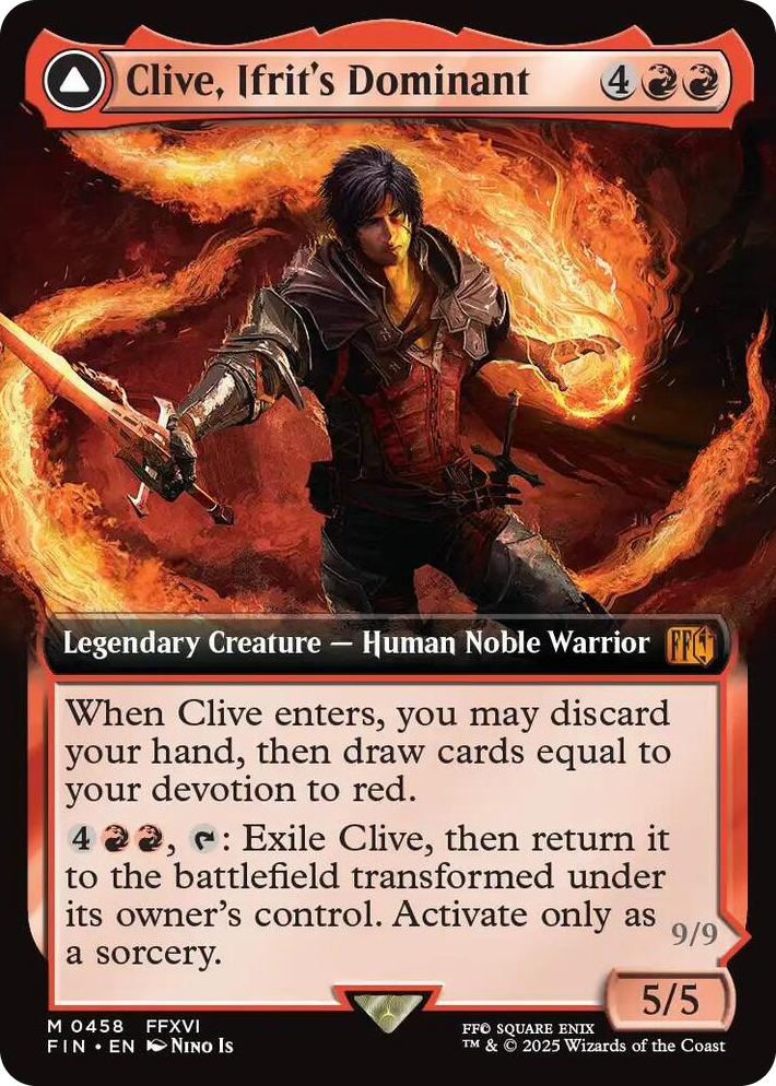 0458 Clive, Ifrit's Dominant (Extended Art) M FINAL FANTASY