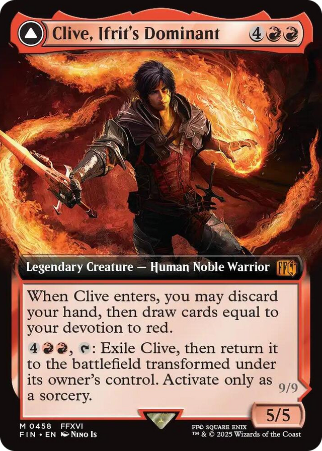 0458 Clive, Ifrit's Dominant (Extended Art) M FINAL FANTASY