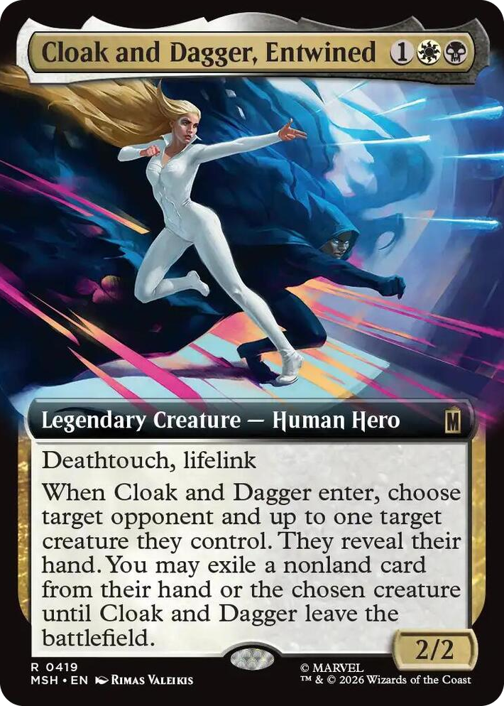 0419 Cloak and Dagger, Entwined (Extended Art) R Marvel Super Heroes