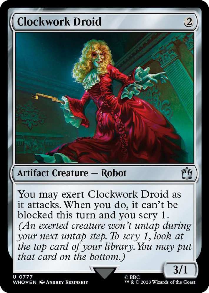 0777 Clockwork Droid (Surge Foil) U Universes Beyond: Doctor Who